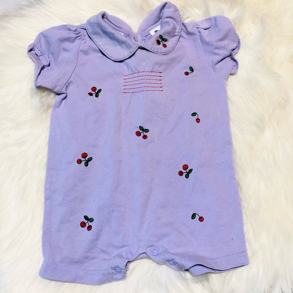 3-6 Cherry baby girl jumpsuit (10x$15)